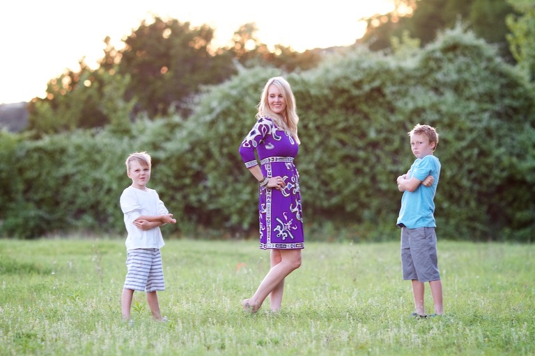 Mom and her two sons