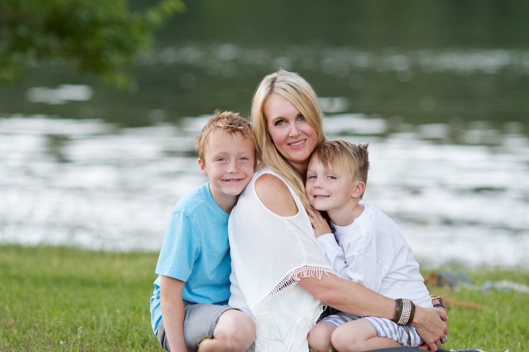 Mom and her two sons