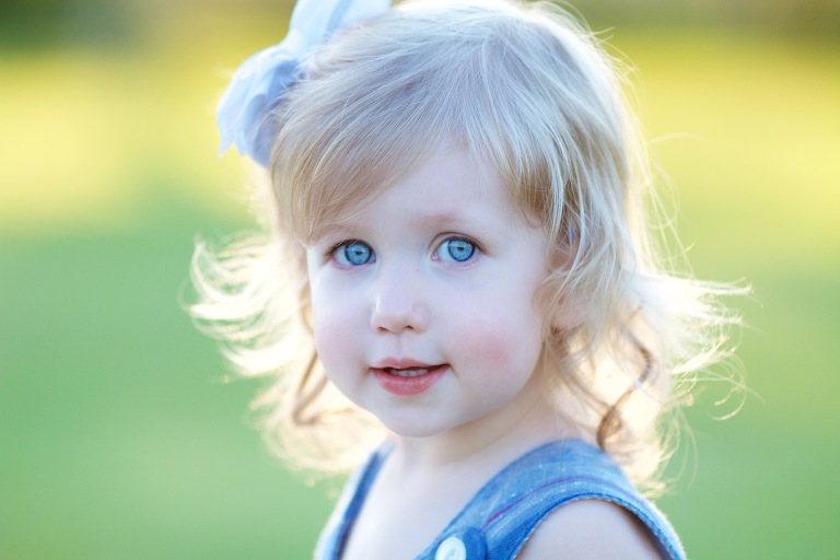 Beautiful portrait of little girl 