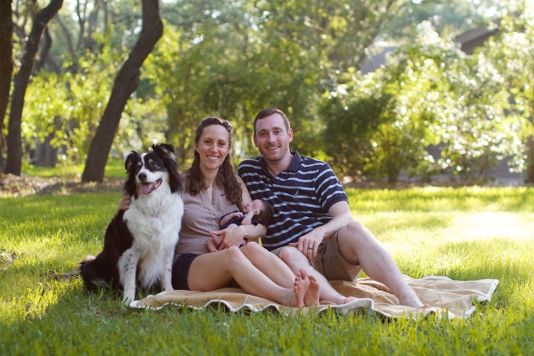 Family newborn photo