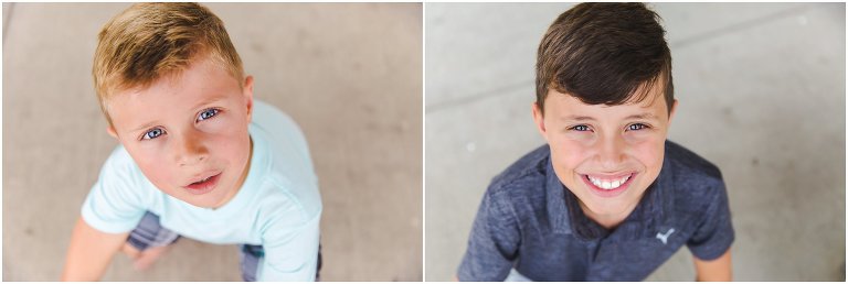 Close up photos of two boys smiling with beautiful eyes