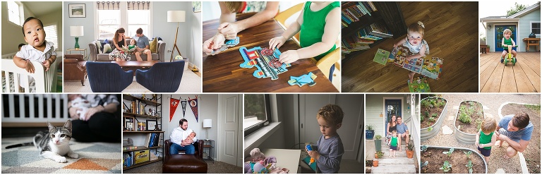 The best places to take family photos is your own home