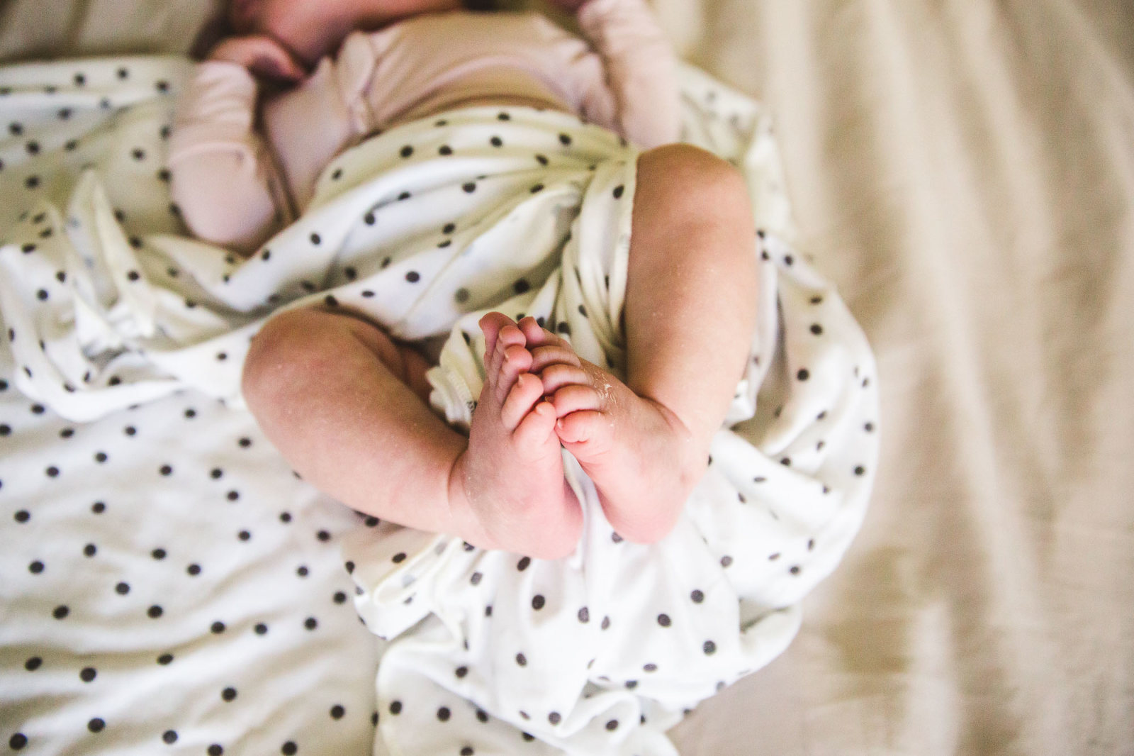 Newborn baby feet